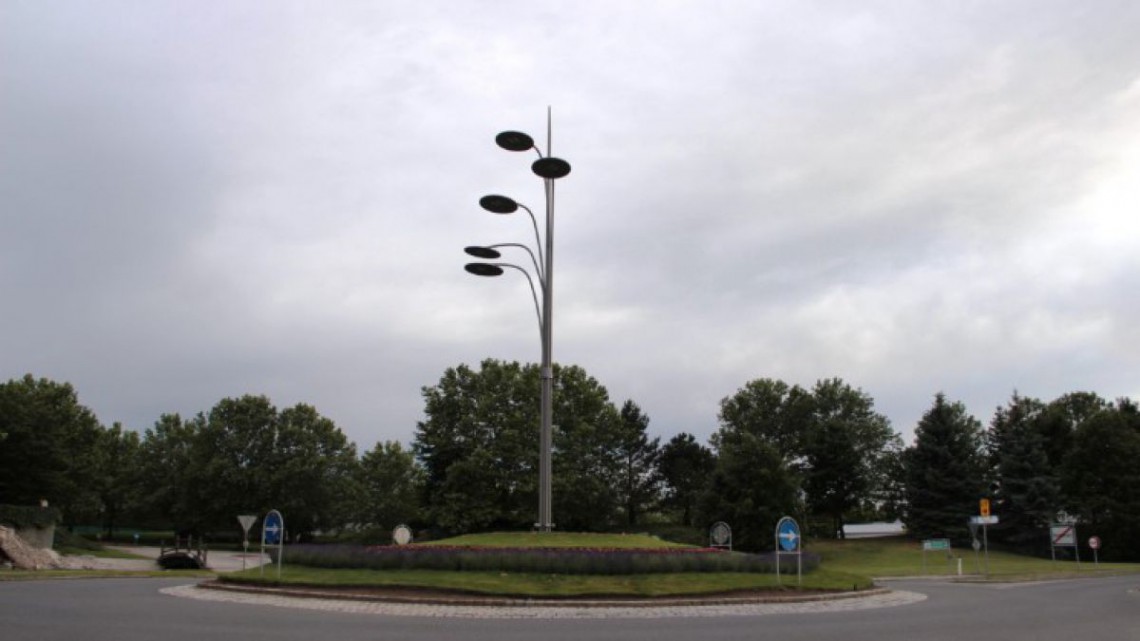 Neu LED-Beleuchtung des Kreisverkehrs