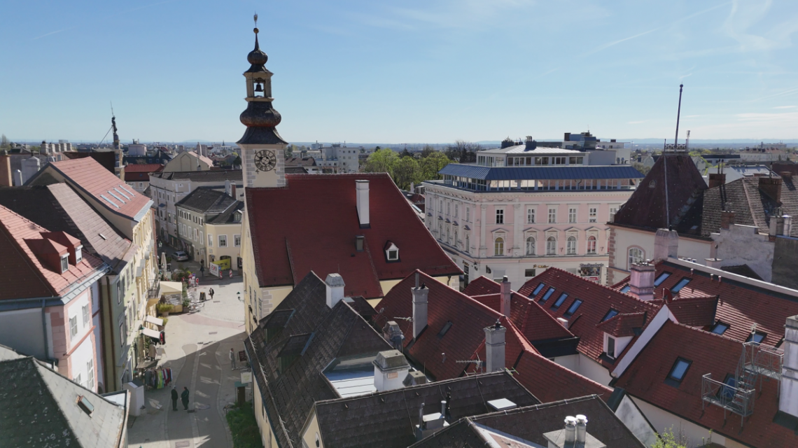 Die Innenstadt von M&ouml;dling.