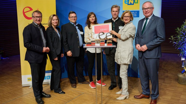 Foto e5-Auszeichnung Oberwaltersdorf