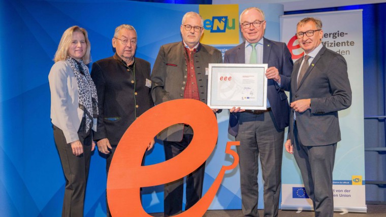 Gruppenbild e5 Auszeichnung, Gemeinde Absdorf
