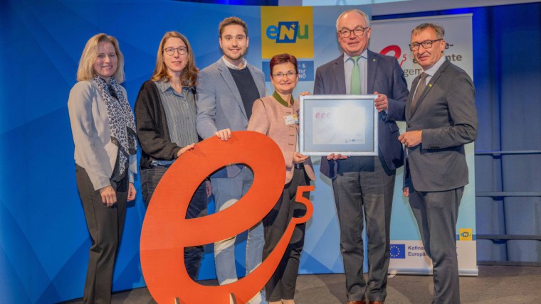 Gruppenbild e5 Auszeichnung, Gemeinde Gumpoldskirchen