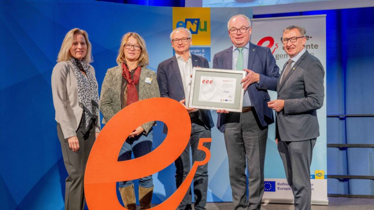 Gruppenbild e5 Auszeichnung, Stadtgemeinde Hollabrunn