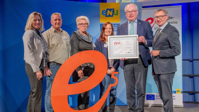 Gruppenbild e5 Auszeichnung, Gemeinde Lassee