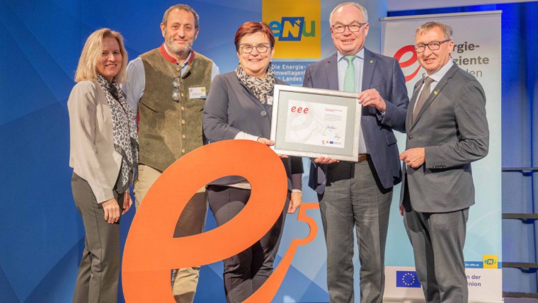 Gruppenbild e5 Auszeichnung, Gemeinde Oed-Oehling