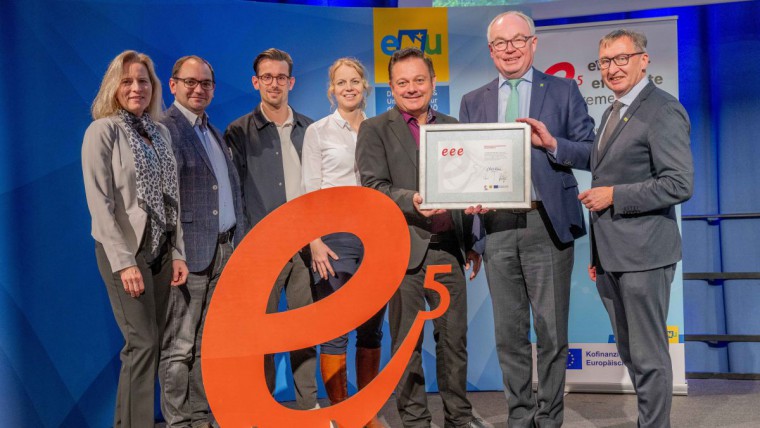 Gruppenbild e5 Auszeichnung, Gemeinde Traismauer