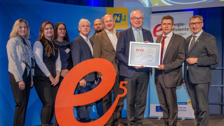 Gruppenbild e5 Auszeichnung, Gemeinde Tulln