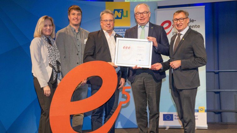 Gruppenbild e5 Auszeichnung, Gemeinde Zeillern