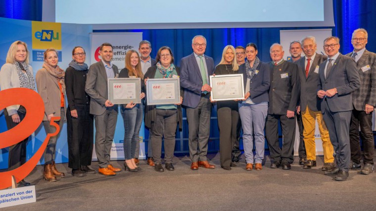 Gruppenbild e5 Auszeichnung, Bezirk Baden