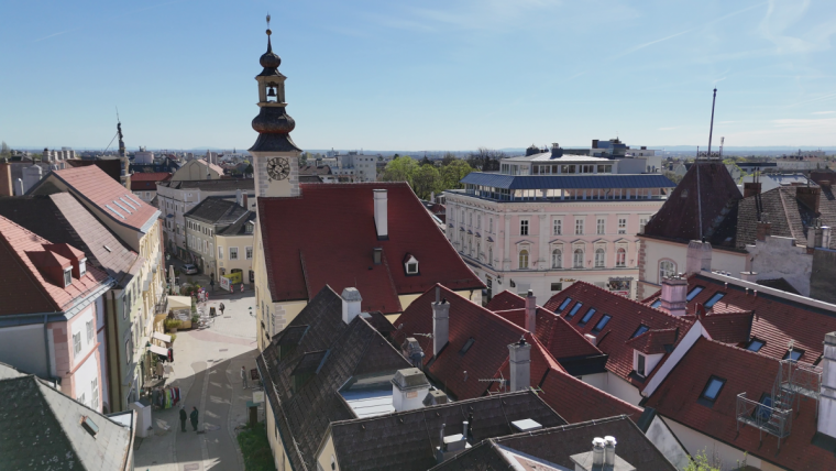 Die Innenstadt von M&ouml;dling.
